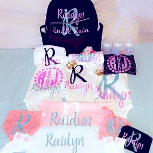 Monogram baby daycare/ baby arrival set!